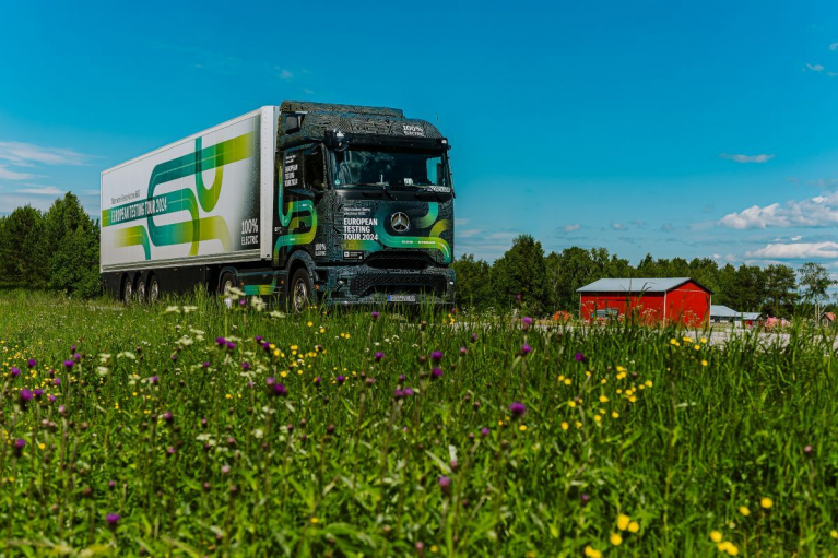 Täyssähköinen Mercedes-Benz eActros 600