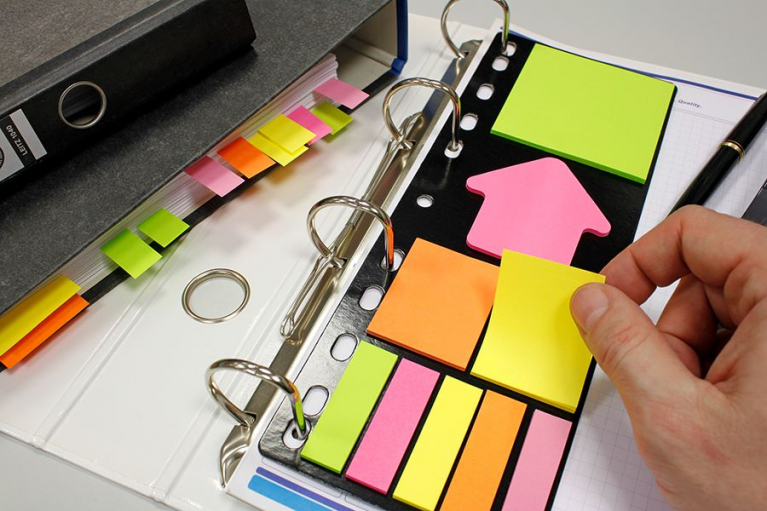 sticky notes