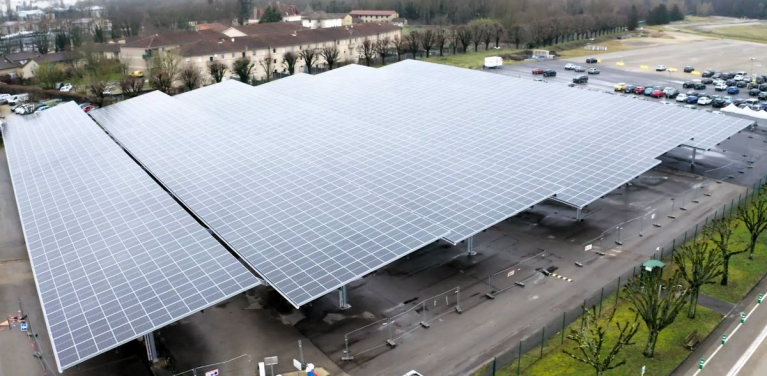 Renault Trucks Photovoltaic canopies Bourg-en-Bresse site