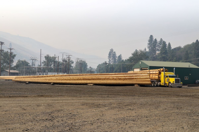 pylväsauto Yhdysvalloissa