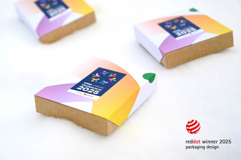 medal box, stora enso, red dot 2025