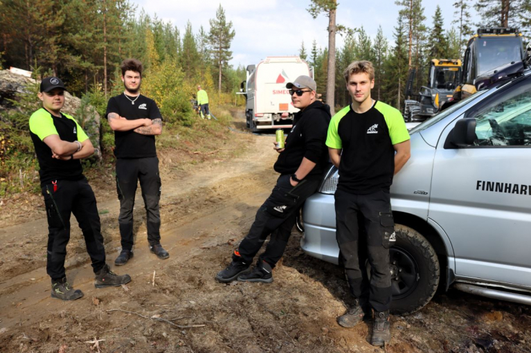 Henri Kilponen, Vili Saariniemi, Riku Vänttinen ja Eetu Leskelä