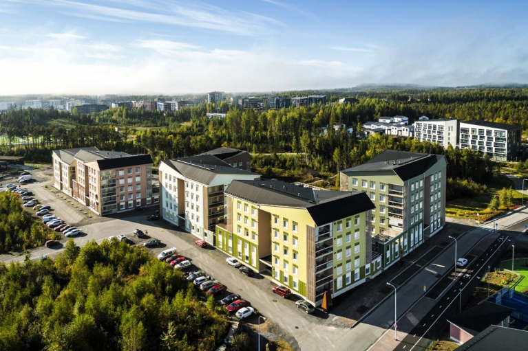 Vuokrakerrostalo Tampereen Vuoreksessa.