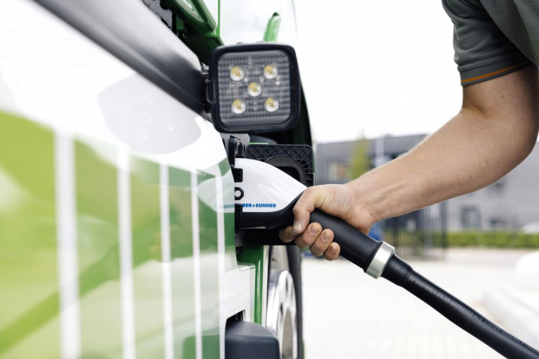 charging electric truck