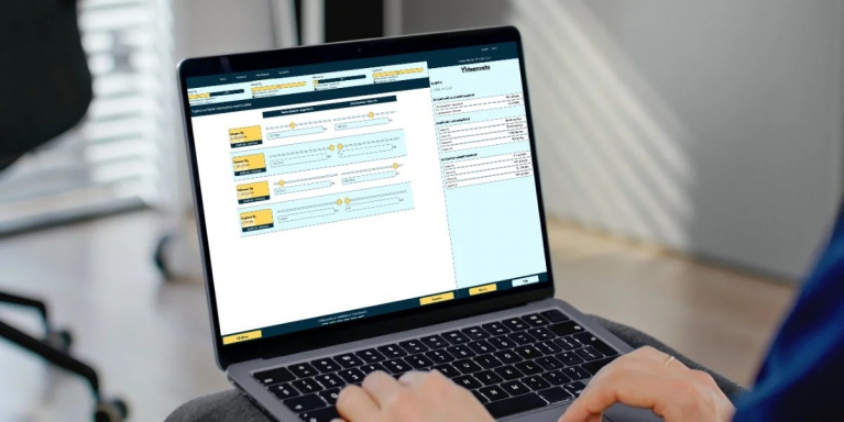 Päästölaskentakonfiguraattori käytössä.