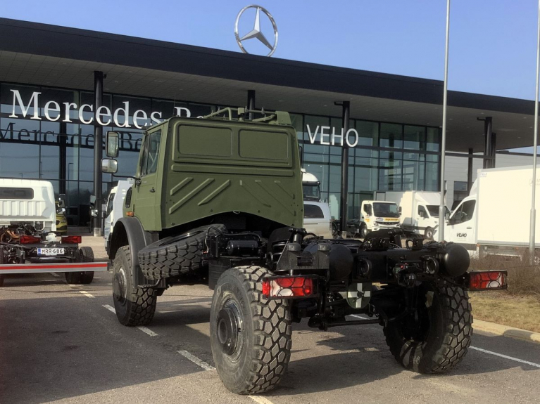 Unimog Vehon Vehkalan toimipisteellä.