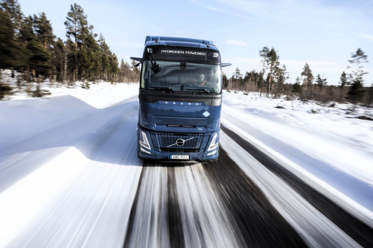 Volvo's hydrogen-powered trucks
