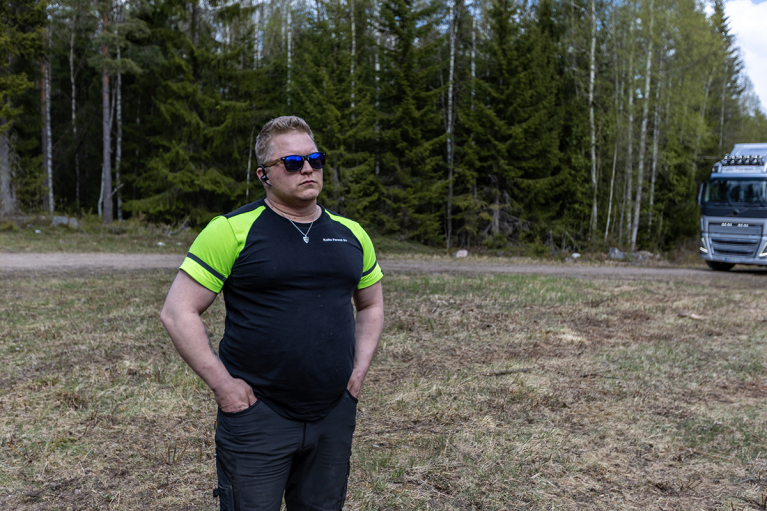 Puutavara-autonkuljettaja Petteri Ruuska